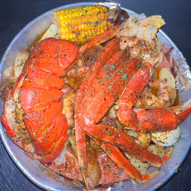 #3 Lobster, Krab & Shrimp Platter.
