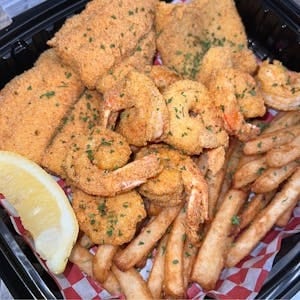 Fish and Shrimp.