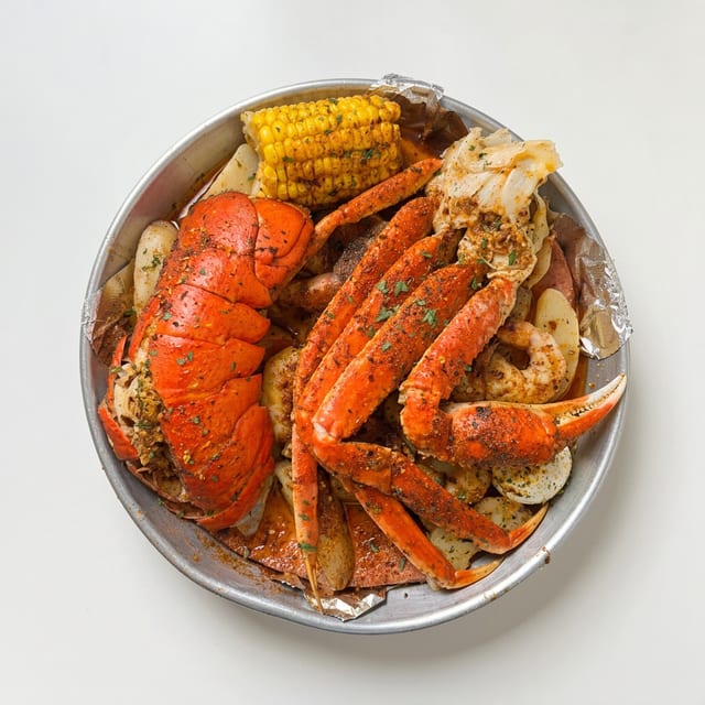 #3 Lobster, Krab & Shrimp Platter.